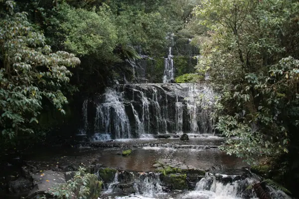 Purakaunui Falls In Caitlins New Zealand