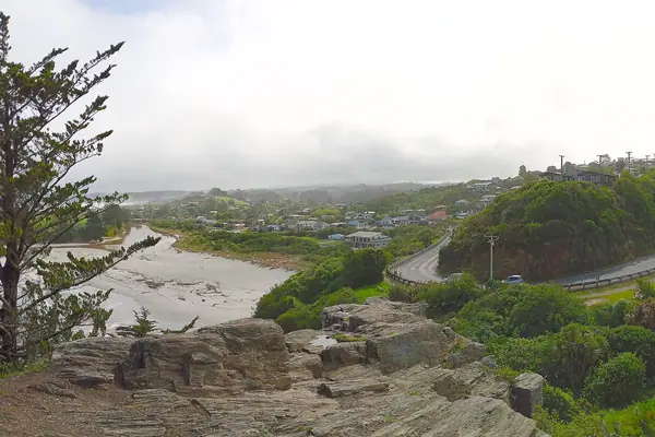 Panorama of Brighton, New Zealand